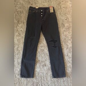 Levi’s 501 High Rise Straight Leg Black Jean